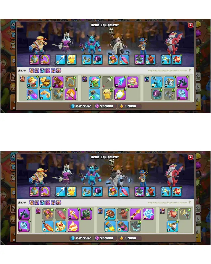 [SUPER BEST DEAL] TH18 ALMOST MAX | 5 HERO MAX | 7 EPIC MAX | NC FREE | MAX WALL & DFC | TOY SCENERY | XP-213 | OP TROOPS | FULL ACCESS - Global