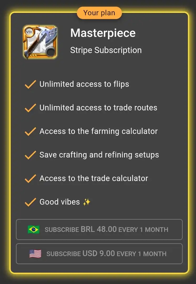 Albion Free Market Subscription