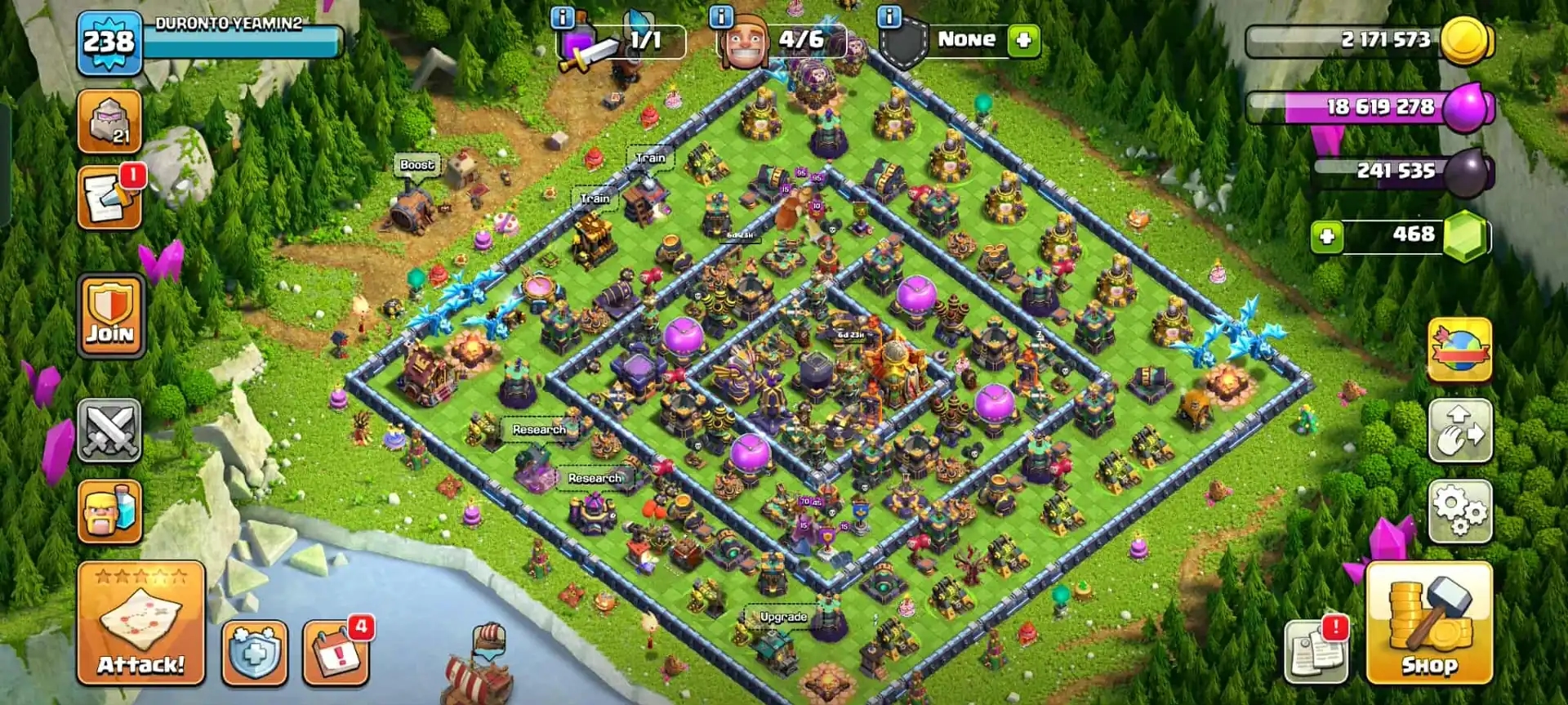 TH 16 AWESOME ACC✦238 LEVEL✦HERO|81|80|52|56|32 ✦HIGH DFC AND PROFILE✦ HIGH EPIC✦PET AND SIEGE HIGH✦6B - Global