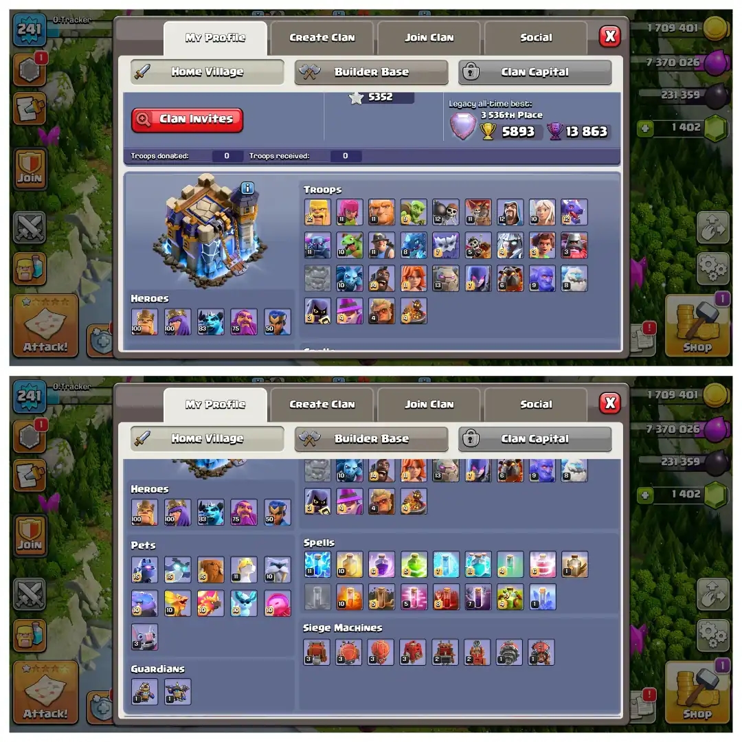 Christmas Offer 🎄 Th 18 Super Account ✨ Almost Max 🔥 5 Epic Max ✨ Heros 100-100-83-75-50 🔥 Super Quality Account ✨ Big Discount 🔥 Super Collection - Global
