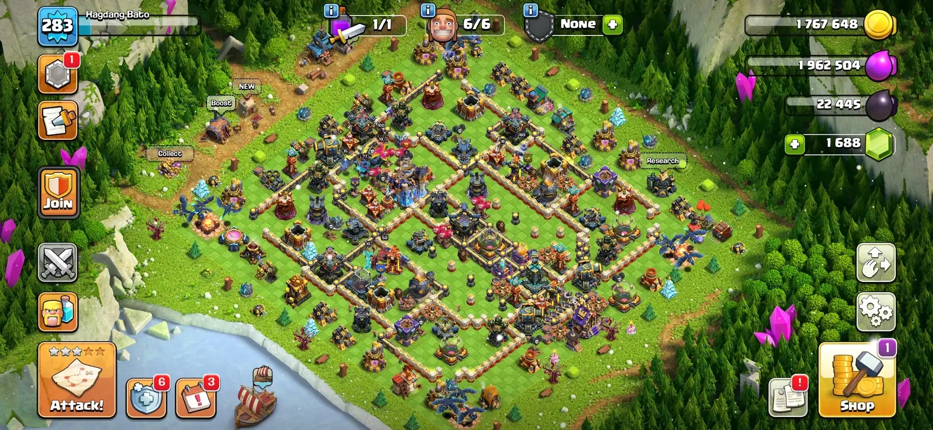 Christmas Offer 🎄Xp-283 🎄 Th 18 Super Account 🎄 Almost Max ✨ Heros 100-100-77-75-50 🔥 Epic Equipment 🔥 Super Quality Account ✨ Big Discount - Global