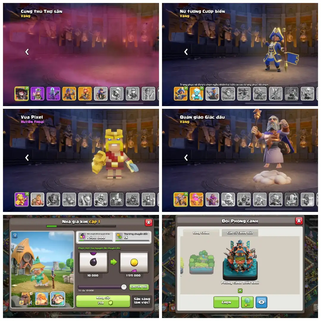 Th17 Fully Max ➤ Heros - 100-100-90-75-50 Full Max➤ 5 Epic Equipment Max  ➤10 Skin ➤High Seas Scenery   ➤ Full access ➤ BEST-DEAL - Global