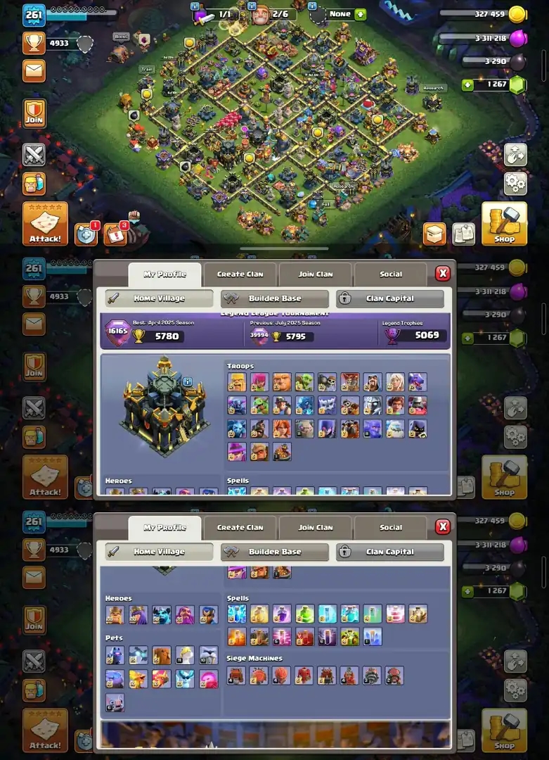 Both Site Max ▰ TH 17 MAX ▰ A to Z Max ▰ Almost 6 Epic Max ▰ Paid Scenery ▰ Full Access ▰ Best Deal - Global