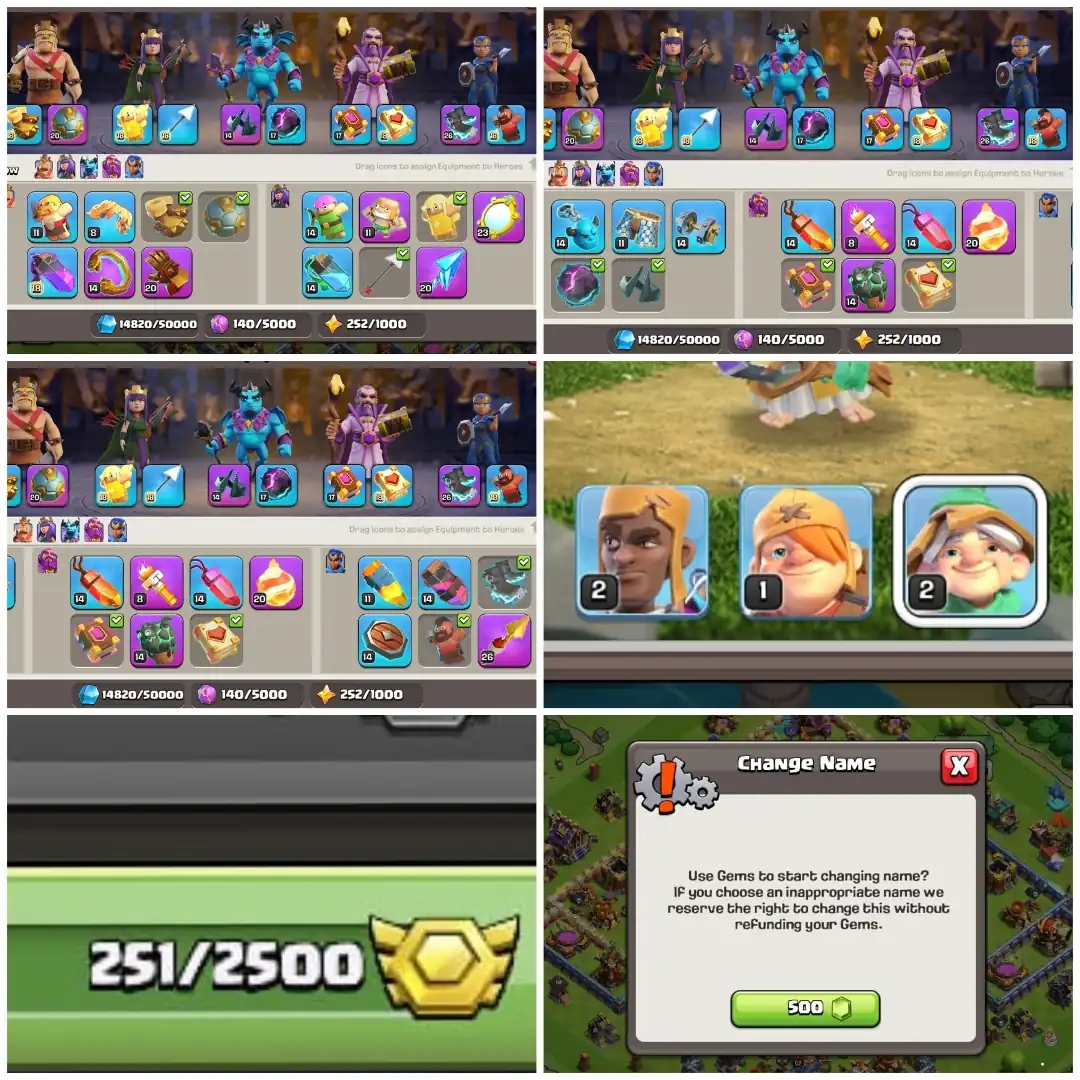 [SUPER CHEAP] EXP- 218 ➤ TH16 MAX➤ BK 89 AQ 90 PM 62 GW 70 RC 45 ➤ 12 EPIC EQUIPMENT 2 EPIC MAX ➤ NC- 500 ➤MADEL- 251 ➤LOT OF ITEM'S - Global