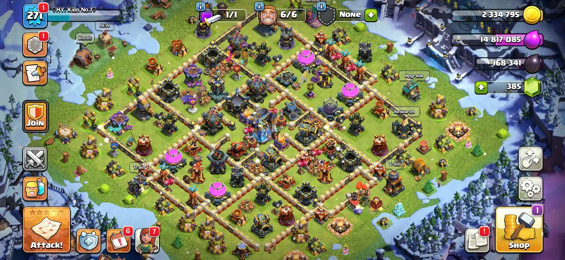 Christmas Offer 🎄 Th 18 Max Account✨Xp-271 ✨ Almost Max ✨ Heros 100-100-81-75-50 🔥 High Epic Equipment 🔥 B.B Max ✨ Big Discount - Global
