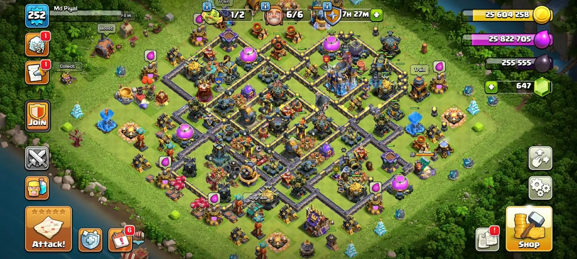 [WROLD BEST DEAL] TH18 FULLY MAX ★ 5 HEROES MAX ★ 4 EPIC MAX ★ MAX WALL ★ 2700+ WS ★ NC FREE ★ XP-252 ★ FULL ACCESS ★ TO BUYER MAIL - Global