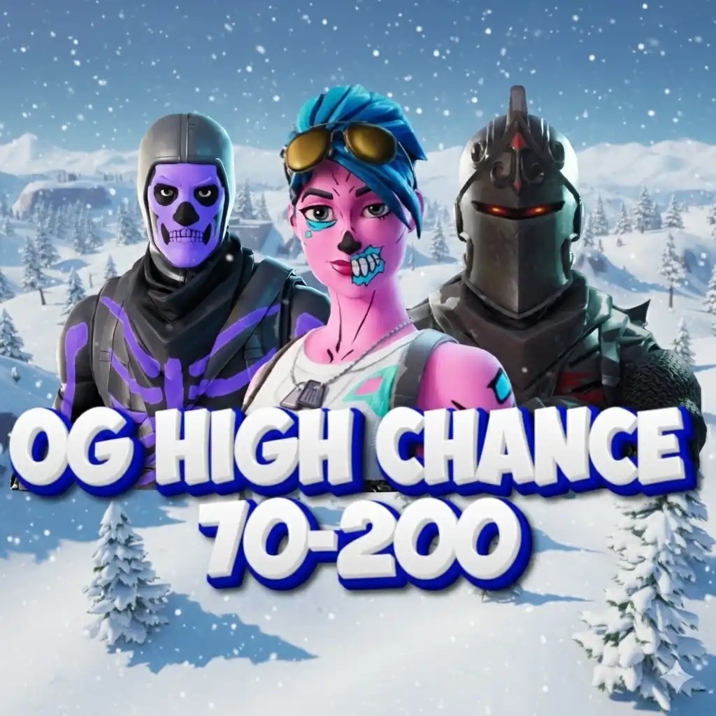 70–200 OG Fortnite skins: Chance for Travis Scott, IKONIK, Galaxy, Sparkle Specialist, Black Knight, Merry Mint Axe, Take the L & more! - Global