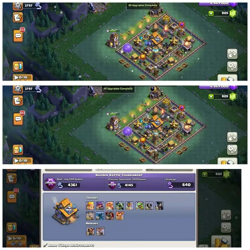 [11 Epic Equipment Max]➤➤Th18 5Heroes with wall max➤➤NC Free➤➤WS 4561➤➤NC Available➤➤Max Builder hut➤➤Exp:260 | Full Access - Global