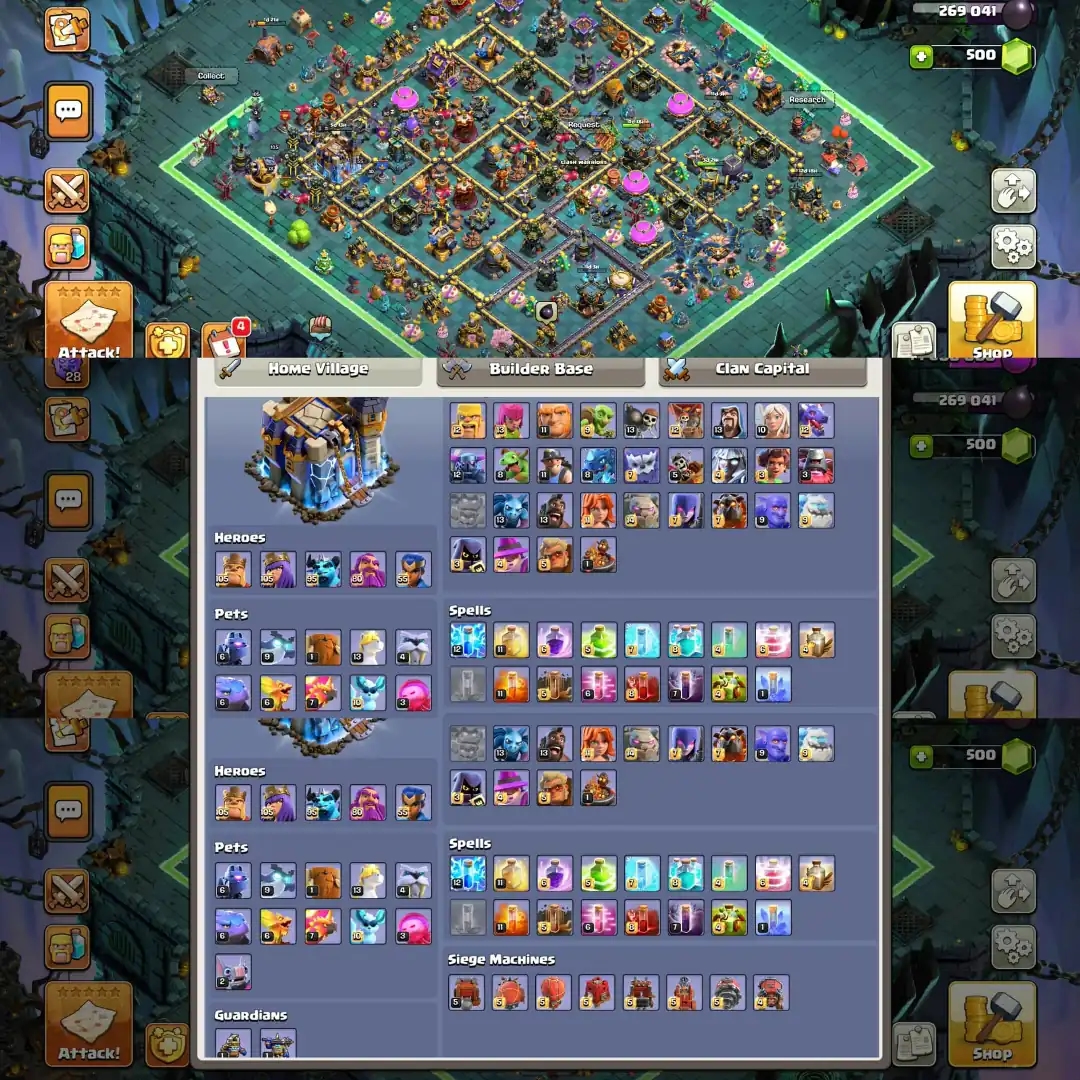 [Best Deal] 【10 Epic Full Max】✦Th18 Fully Max✦【5 Hero Full Max】✦Defence & Wall Full Max✦Profile Max✦World Best Account✦Full Ownership✦ - Global