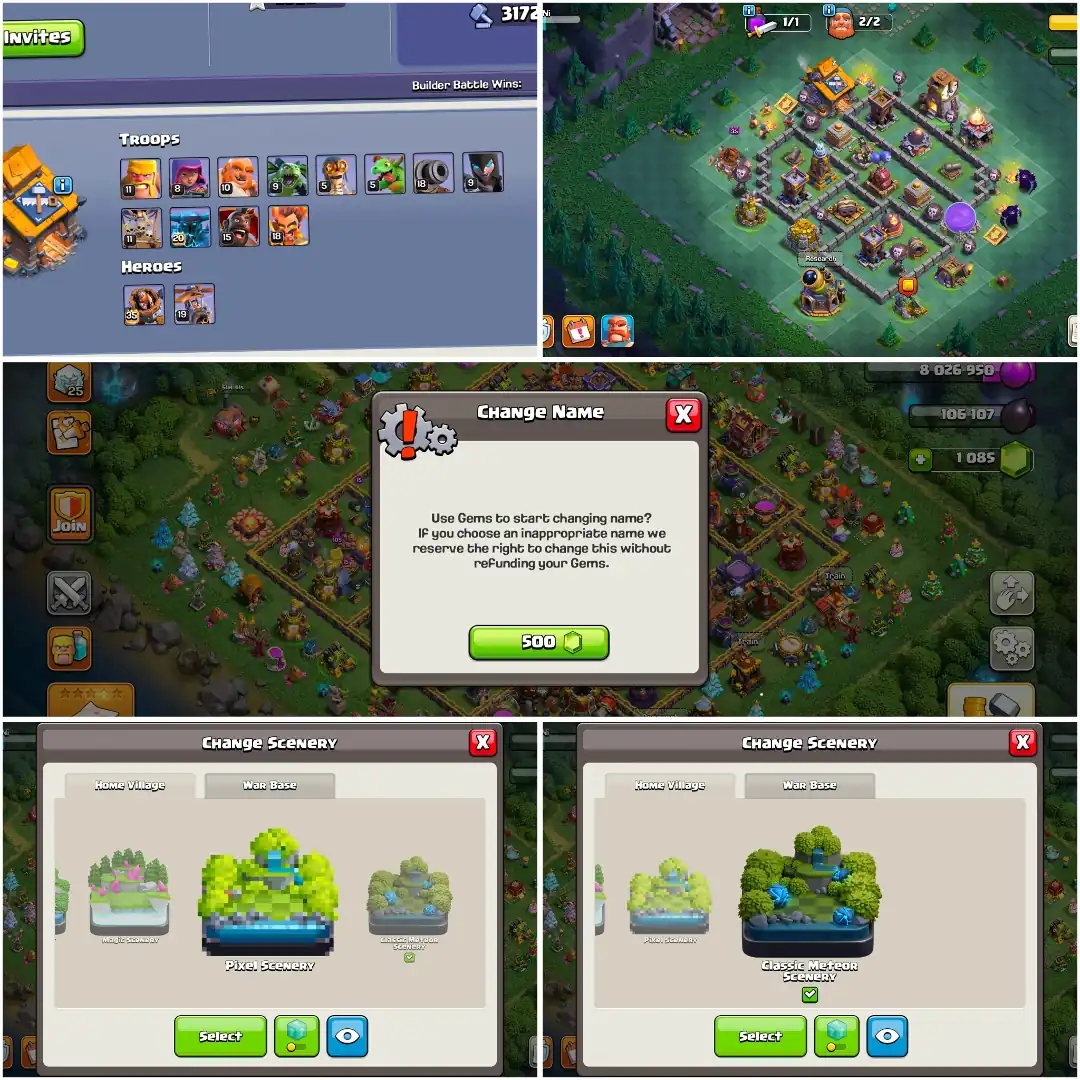 [Old Obstacles] [Rare] Th18 Near Max | Golden Wall | Heroes: 86-89-60-65-33 | 2606 Ws | High Profile | All Epic | Nc Yes | Old Tree | Full Access - Global