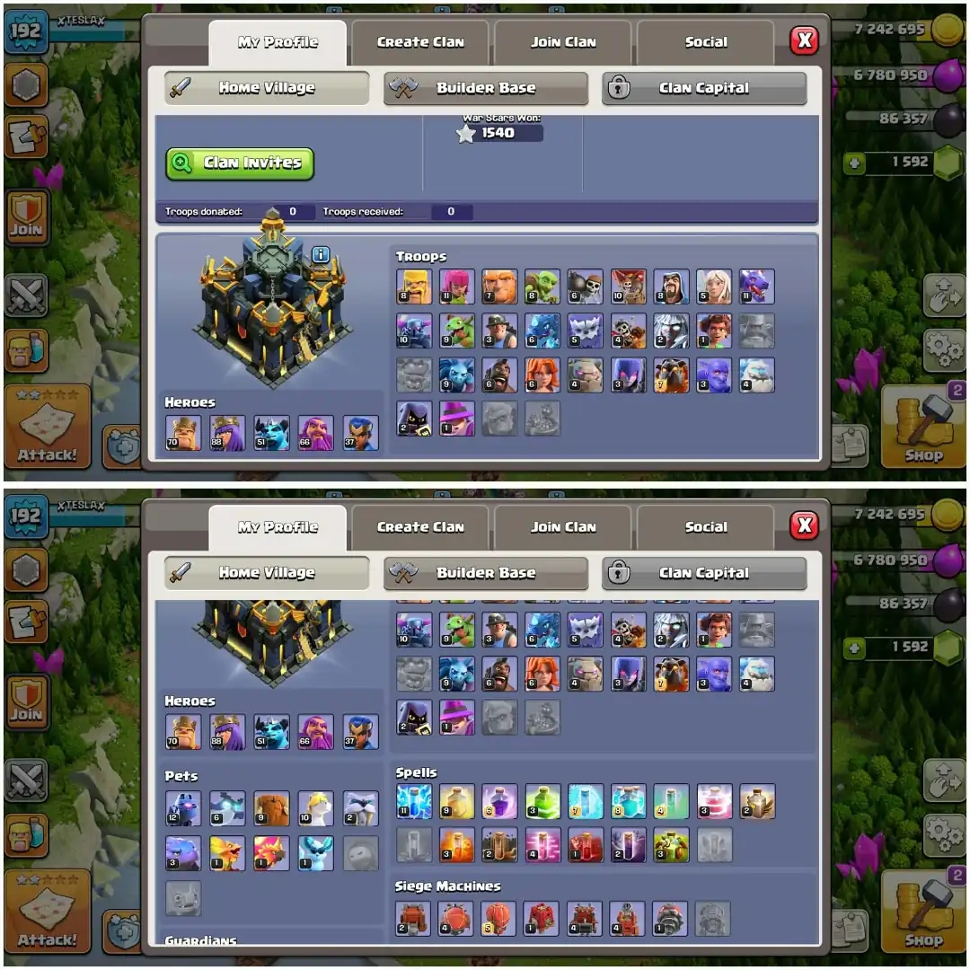 SUPER CHEAP✦TH 17 VERY GOOD ACC✦HERO|70|88|51|66|37✦HIGH EPIC LEVEL✦NC YES✦9 PET AND 7X SIEGE✦HIGH DFC AND PROFILE ✦EVERY SIDE VERY HIGH✦6B - Global