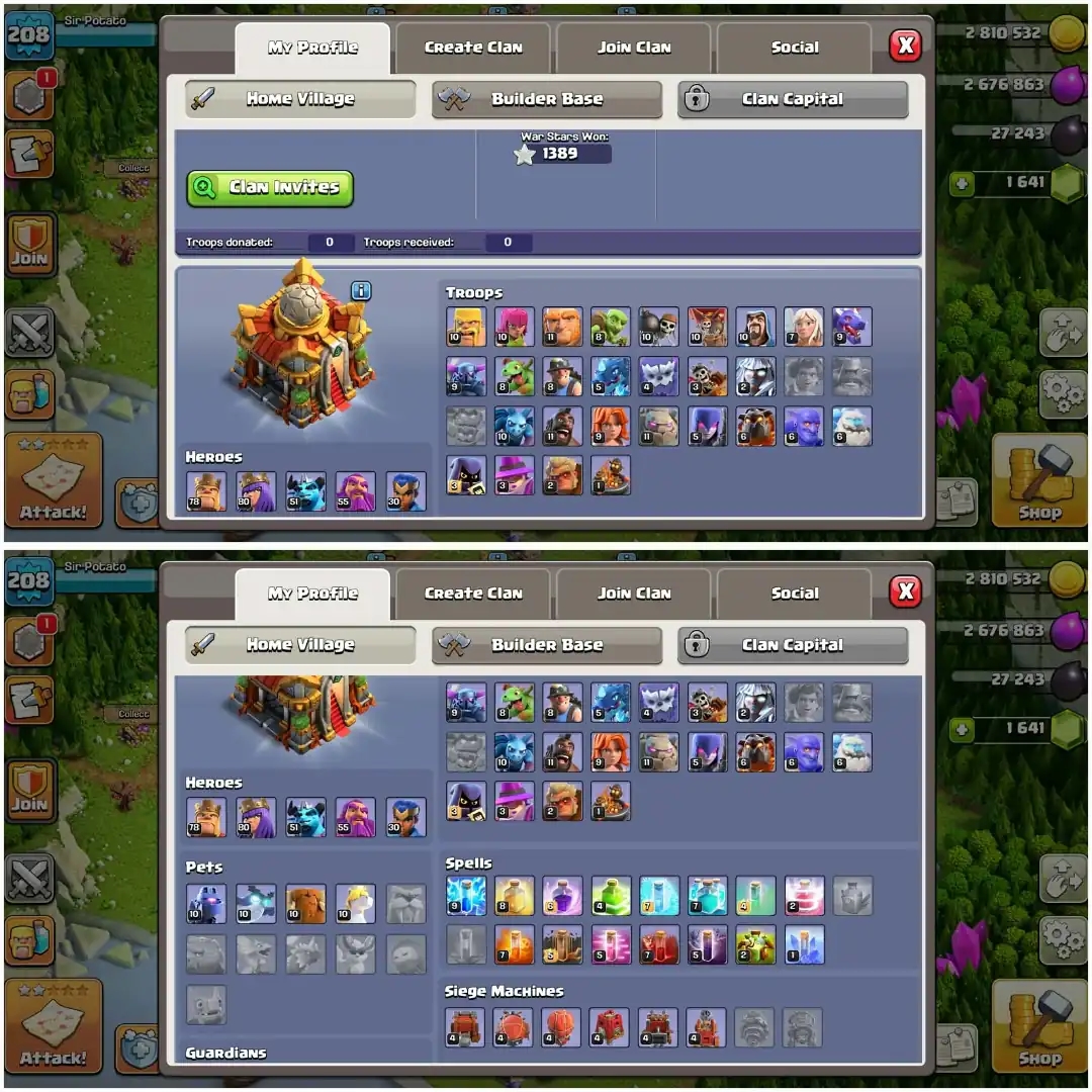 MOST SELLING TH 16 ACC✦NC YES ✦BUILDER APP MAX✦HERO|78|80|51|55|30✦BUILDER BASE MAX✦GD DFC✦WOW PROFILE✦HIGH EPIC✦ 7X HERO SKIN✦6B✦HIGH PET AND SIEGE - Global