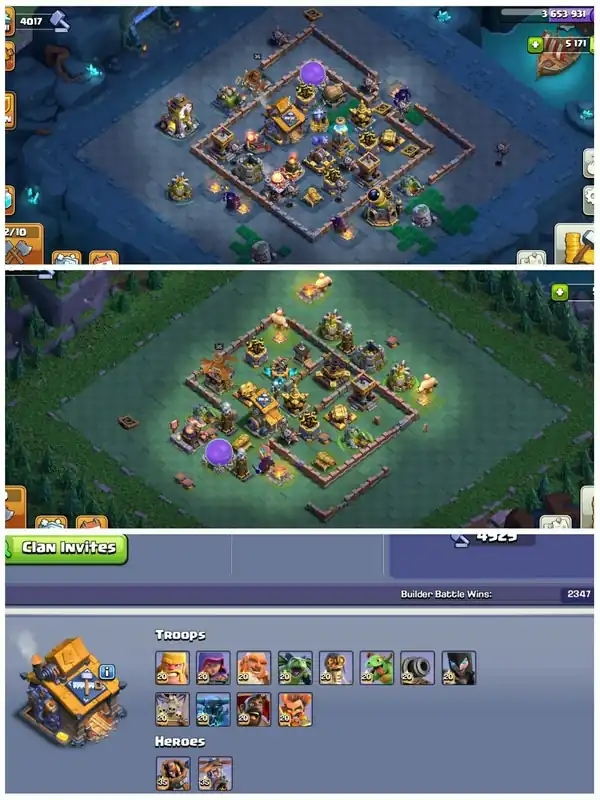 [Builder's Apprentice Max]➤➤Th18 5 Heros Max➤➤5200 Gems➤➤989 Cwl Medals➤➤14 Epic 11 Epic Almost Max➤➤Loaded Gp➤➤Free Nc - Global