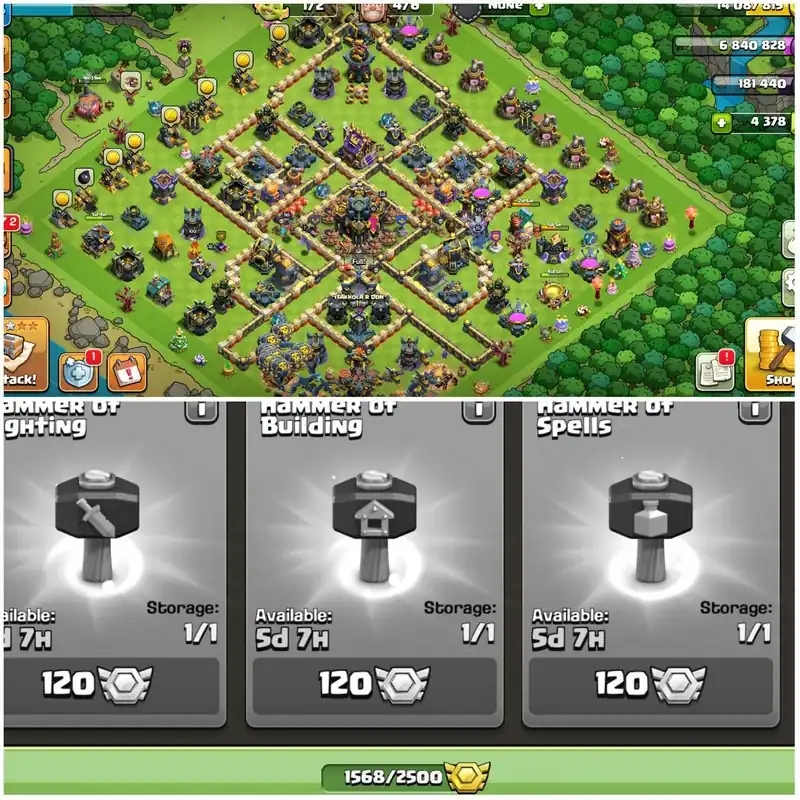 [4 Leaugue Skins]➤➤Th18 Exclusive Account➤➤8 Epic Almost Max➤➤Heros:100-100-90-75-50➤➤4400 Gems➤➤Nc Available➤➤Exp:231 - Global