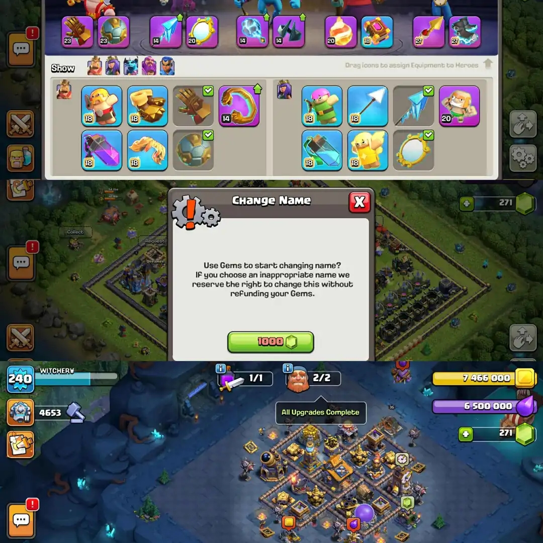 [All Wall Max]✪Th18 Near Max✪[Hero➾105/105/80/75/50]✪[Global Rarest Equipment Max]✪Very Rare Account✪Full Ownership✪