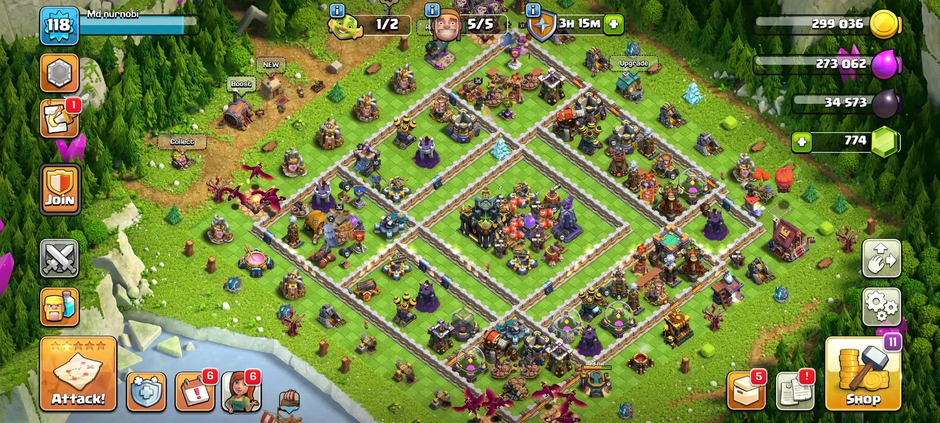 [ALL SIEGE UNLOCKED] TH17 WOW DONATION ➤NC FREE ➤7X PETS ➤HEROES: 36-35-26-17-10 ➤XP-118 ➤269 MEDALS ➤FULL ACCESS | GOOD TROOPS - Global