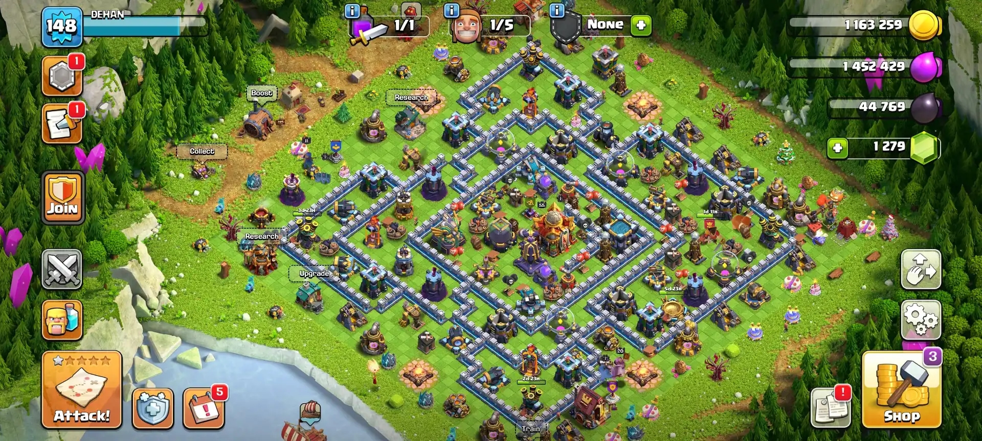 [Cheap Price] Th16 Best Donation ➤[9x Siege All Unlock] Nc Free ➤9x Pets ➤Heroes: 58-55-42-20-11 ➤Blue Wall ➤Xp-148 ➤Full Access ➤Epic: GG|FA|MM|FB ➤ - Global