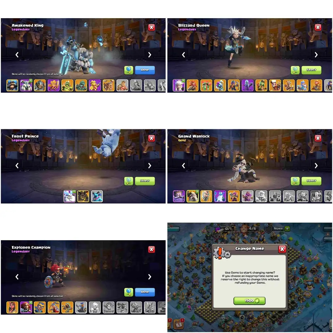 [Top Deal] Th18 Fully Max | 100% Max Profile | 8 Epic Max | 6x Scenery | 32x Hero Skin | Max Dfc | Max Hero | 4794 Ws | B.B 200% Max | Nc Yes - Global