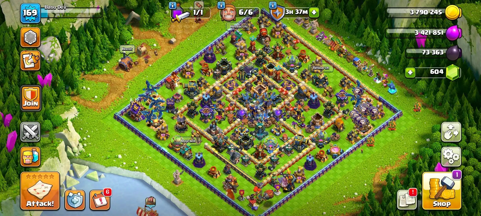 [World Top Epic] Th18 Near Max | High Wall | Nc Yes | 3 Epic Max | Joss Pets | Heroes: 55-63-40-42-50 | 6B | High Dfc | Xp-169 | Full Access - Global