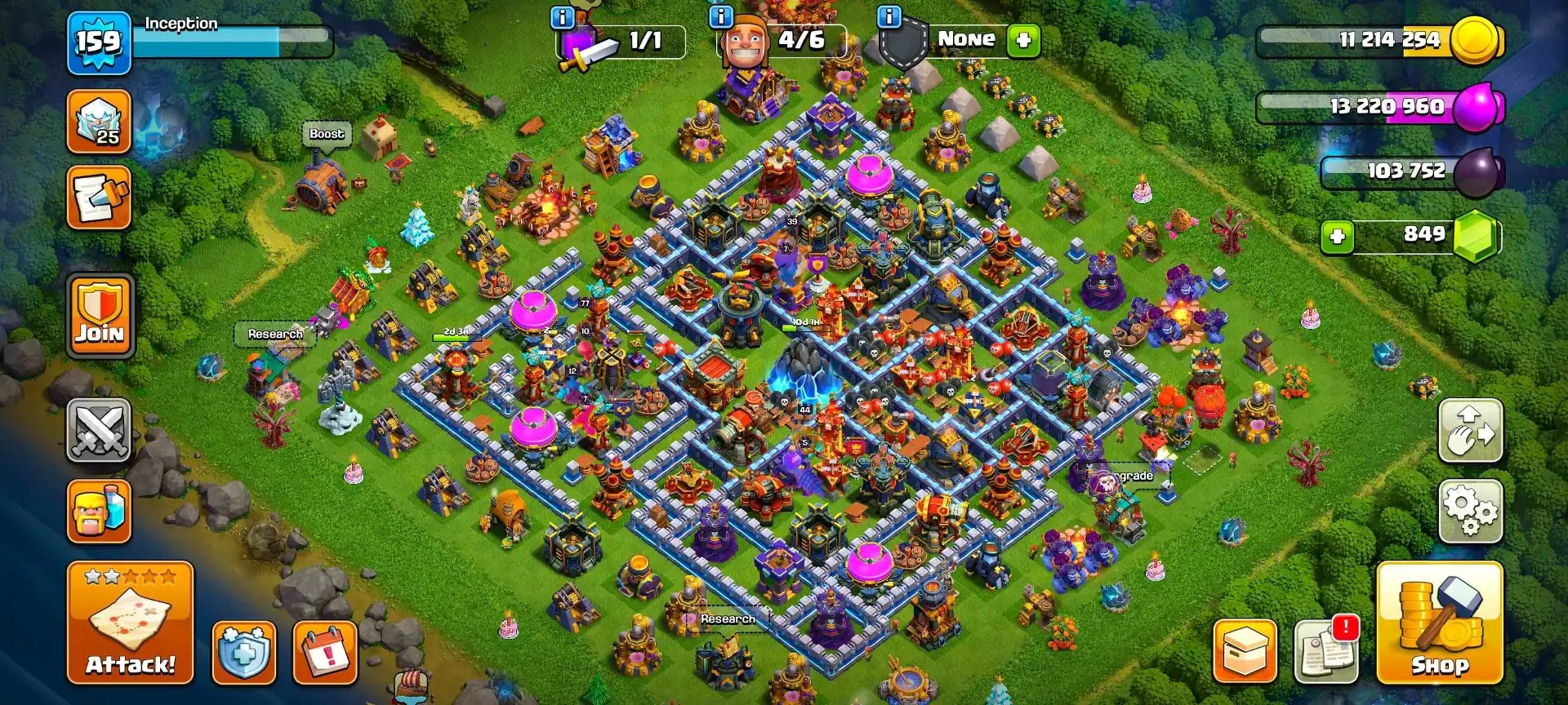 [Very Best Deal] Th17 Near Max & Th18 Updating | Almost 5x Epic 23 Lvl | Nc Free | Heroes: 44-77-12-39-26 | Dfc High |Joss Troops | Full Access - Global