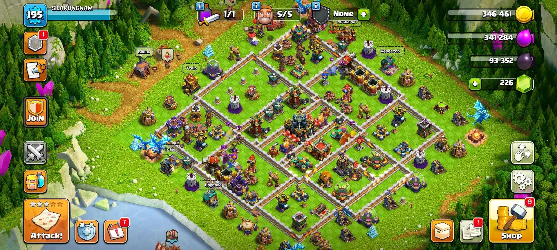 [Super Cheap Offer] Th17 Best Donation | 8x Pets | All Troops/Siege Unlock | Heroes: 32-50-44-20-14 | Nc 500 | 1057 Ws | Xp-195 | Full Access - Global