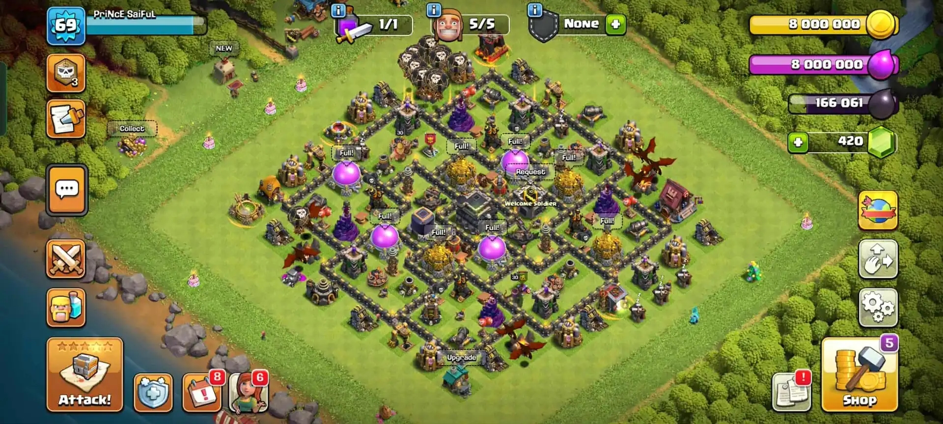 TH 9 FULL 200% MAX✦FREE NC✦5 BUILDER✦EVERYTHING MAX ✦HERO|30|30|10✦VERY BEST DEAL✦MOST RARE ACC iOS - Global