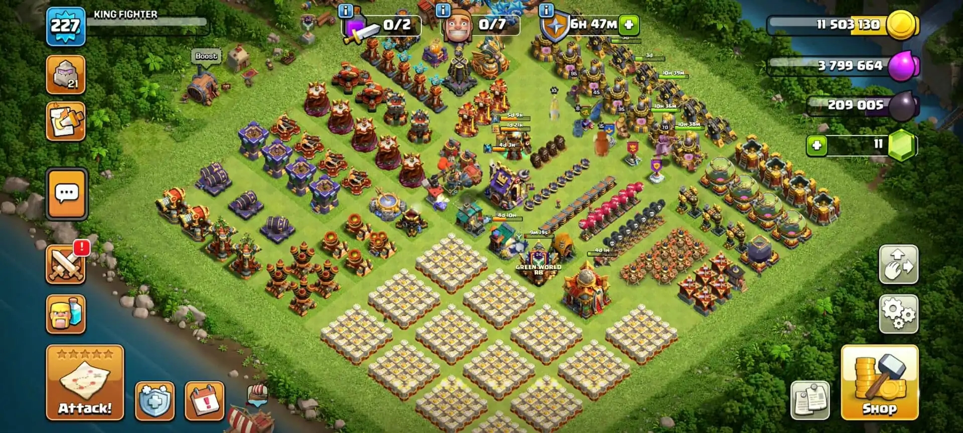 TH 16 HIGH ACCOUNT✦HIGH DFC AND PROFILE✦HERO|95|95|69|70|45✦HIGH EPIC✦ MAX WALL✦BH BASE WOW✦ - Global