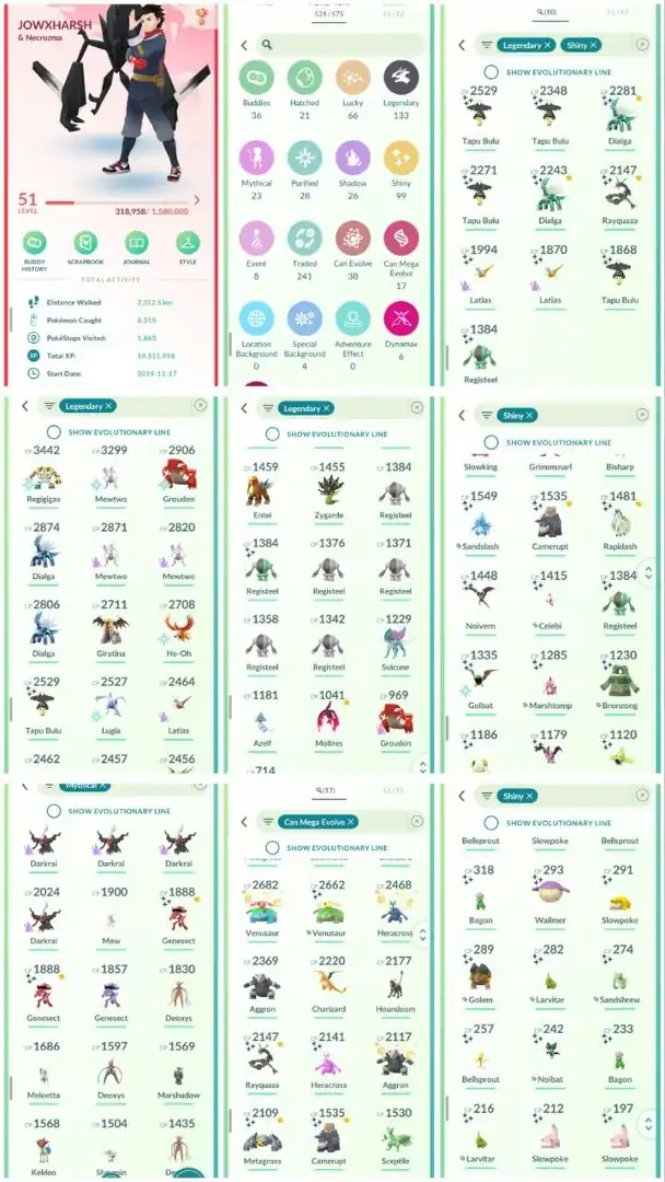 R122 | Level51 | 133 Legendary | 99 Shiny | 10 Shiny Legend | Mega Shiny Rayquaza | Galar Moltress | Shiny Celebi | - Global