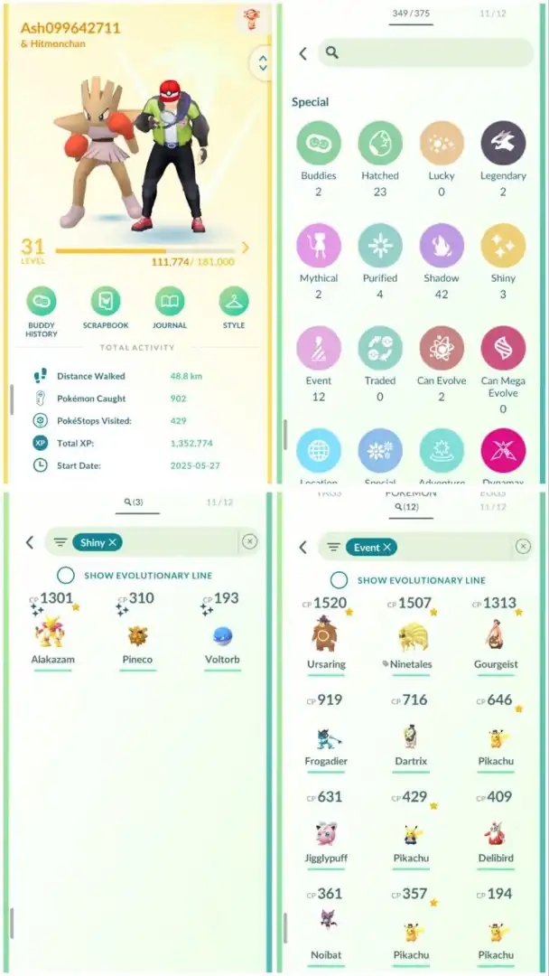 R113 | Level31 | 2 Legendary | 3 Shiny | 12 Costume | 2 Mythical | Mini Account - Global