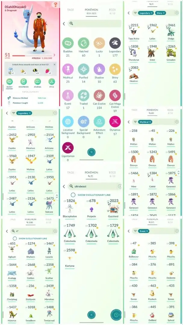 R60 | Level51 | 177 Legendary | 63 Shiny | 7 Shiny Legend | Shiny Guzzulord | Shiny Groudon | 138 Hundo | 25 Mythical | Shiny Celebi | Mewtwo | - Global