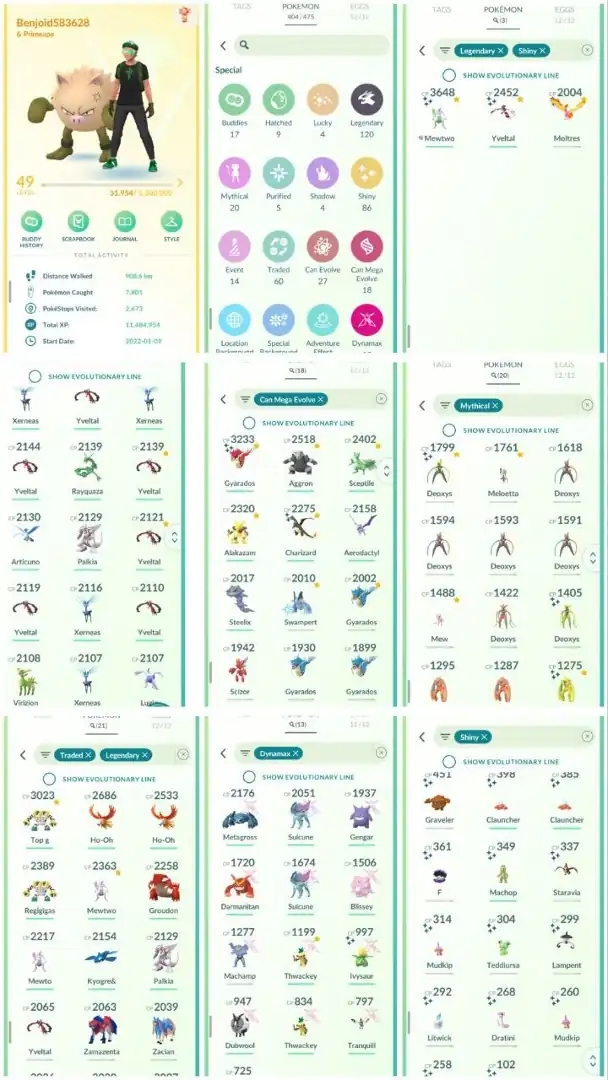 R139 | Level49 | 120 Legendary | 86 Shiny | 3 Shiny Legend | Shiny Mewtwo Tradable | Rayquaza | Lugia | 3 Shiny Deoxys | 20 Mythical | - Global