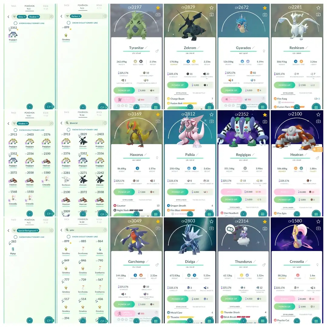 Level 40 | 50 Legendary : 53 Shiny | 7 Shiny Legendary : 1 Shiny Shadow | 11 Shadow Legendary : High CP Pokemons | All Tradable - Global
