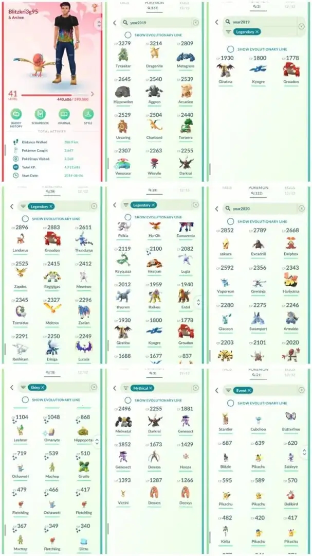 R151 | Level41 | 28 Legendary | 18 Shiny | Mewtwo | 3 Year 2019 Legendary | Mimiku Costume Pikachu | Litvik Hat Sableye | High Cp - Global