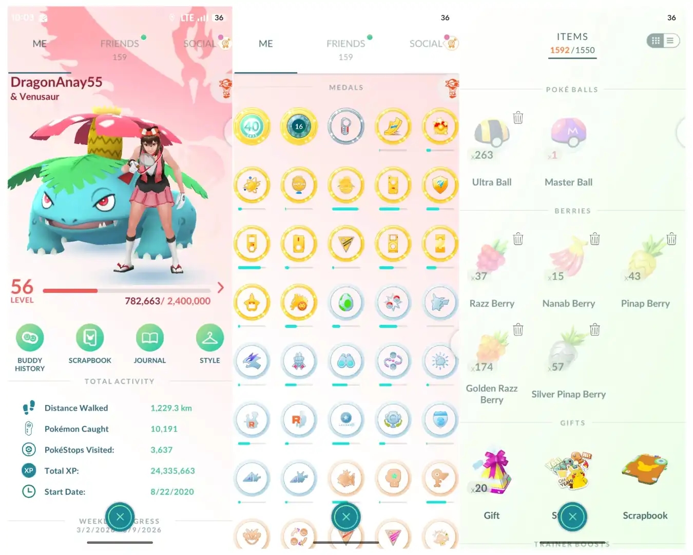 ⚡ LEVEL 56 VALOR 2020 CREATION ⚡ 591 POKECOINS ⚡ MEGA RAYQUAZA ⚡ 9 SHINY LEGENDARY ⚡ MEWTWO ⚡ SHINY MYTHICAL DARKRAI ⚡ - Global