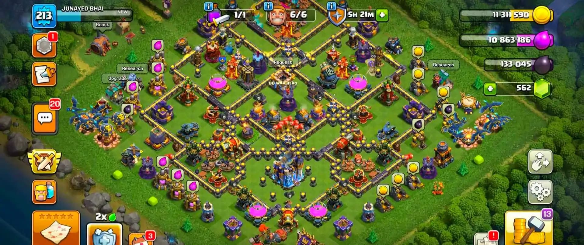 [BEST DEAL] TH18 NEAR MAX/TH17 MAXED | 3 HERO MAX | GD DFC | GOOD EPIC | NC 1500 | XP-213 | 1752 WS | GD TROOPS | WALL TH17 MAXED | FULL ACCESS