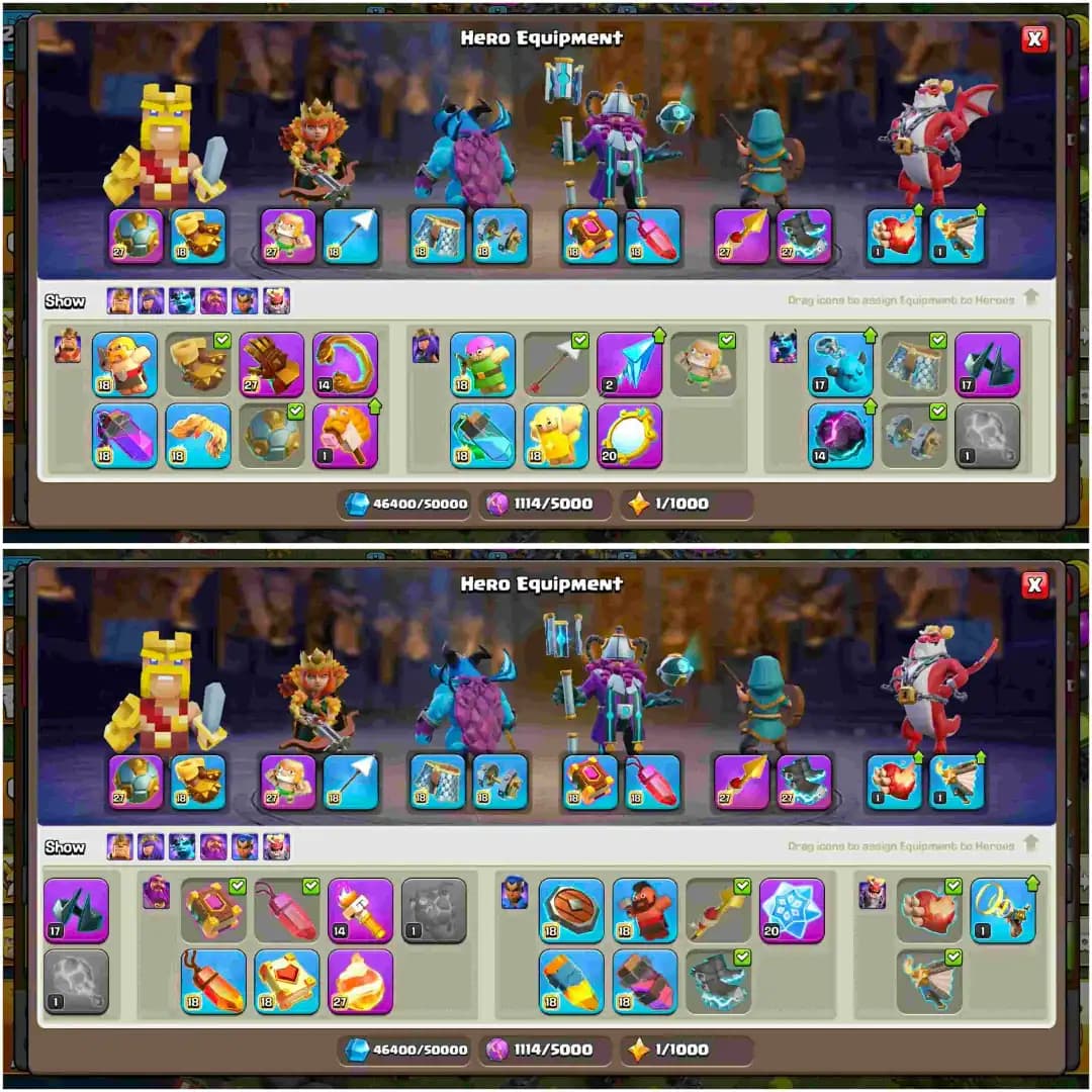 [VERY CHEAP PRICE] TH18 NEAR MAX | 6 EPIC MAX | 5 HERO MAX | MAX PETS & TROOPS | XP-237 | MAX TYPE WALL | NC 500 | FULL ACCESS