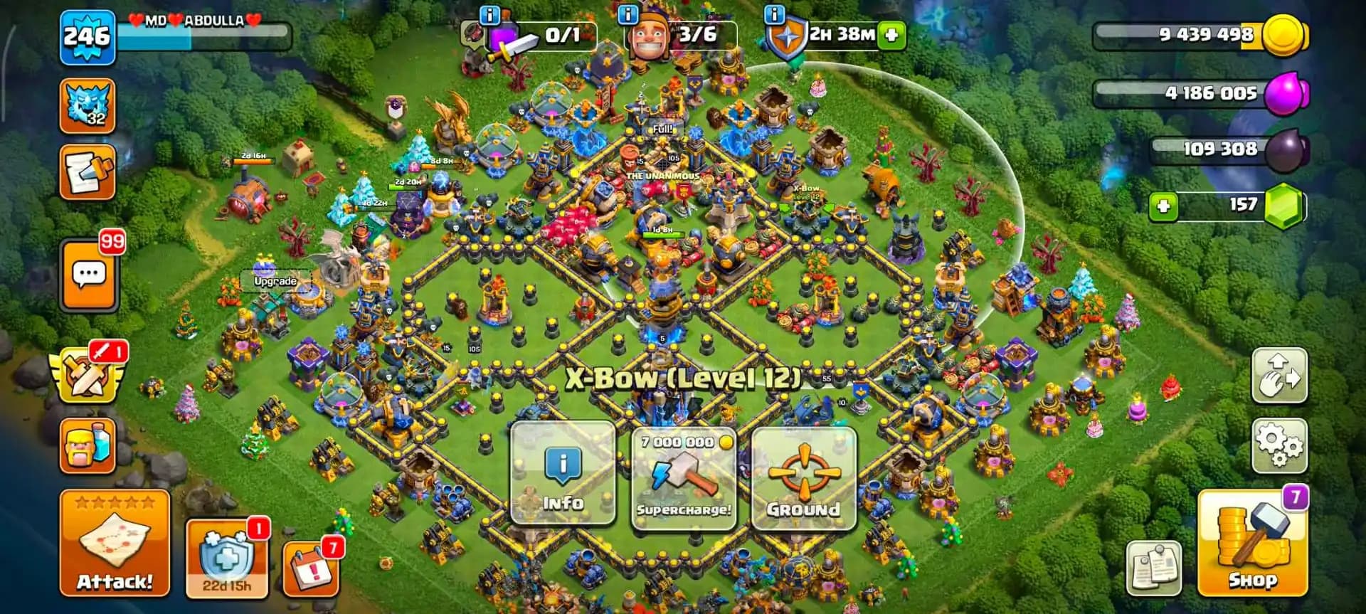 [AMAZING DEAL] TH18 NEAR MAX | 5 HERO MAX | 7 EPIC MAX | BH 100% MAX | NC 1000 | MAX TROOPS & PETS | XP-246 | MAX DFC | FULL ACCESS