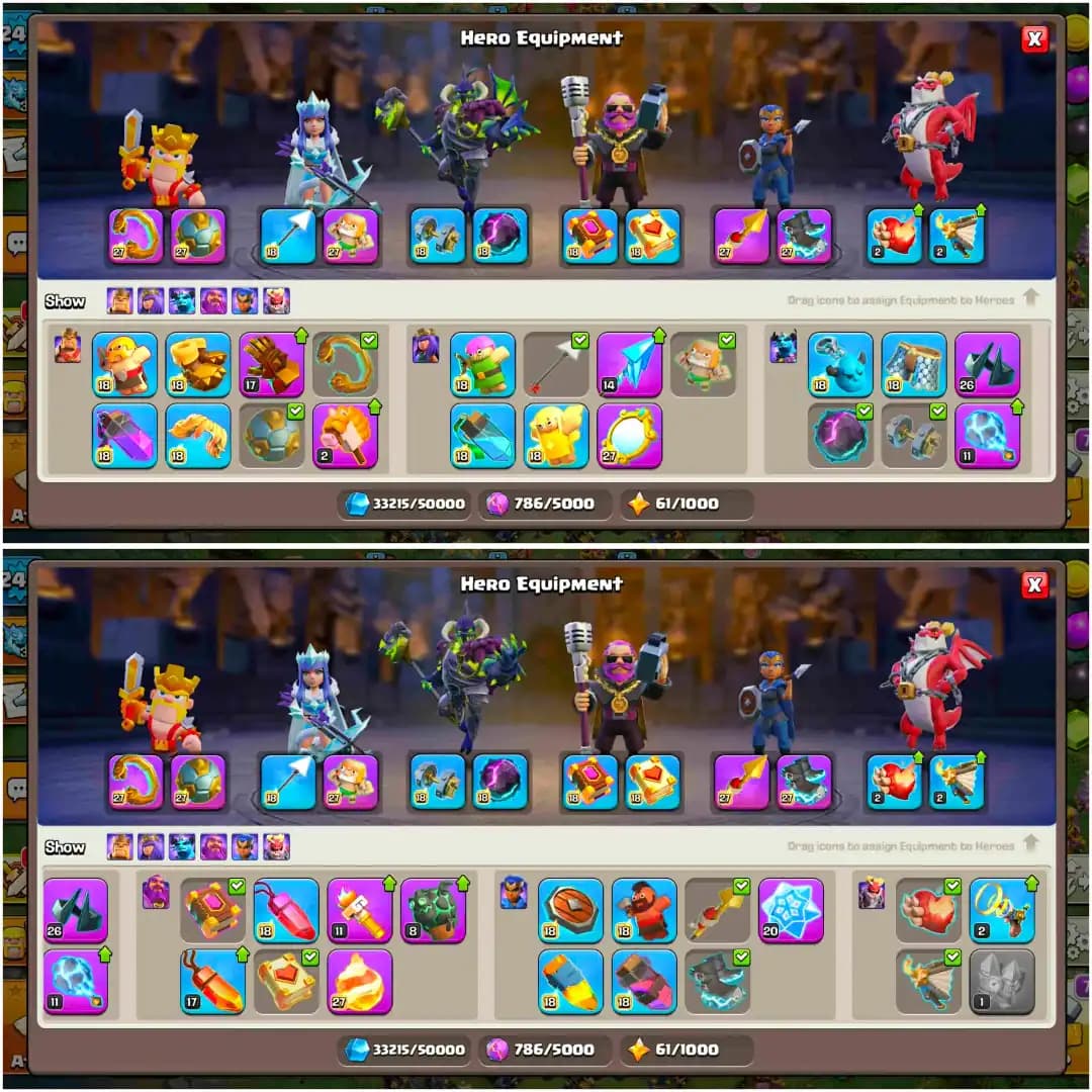 [AMAZING DEAL] TH18 NEAR MAX | 5 HERO MAX | 7 EPIC MAX | BH 100% MAX | NC 1000 | MAX TROOPS & PETS | XP-246 | MAX DFC | FULL ACCESS