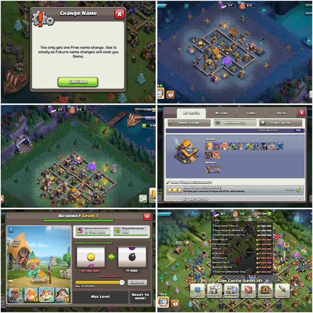 [VERY BEST DEAL] TH18 ALMOST MAX | WALL MAX | 5 HERO MAX | 8 RPIC MAX | NC FREE | MAX TYPE DFC+ TROOPS | XP-236 | 4809 GEMS | FULL ACCESS