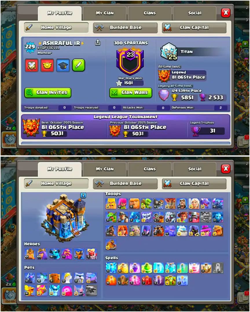 [SUPER DEAL] TH18 NEAR MAX | 9X EPIC MAX | NC YES | HEROES: 101-100-91-77-52-5 | XP-229 | RARE SCENERY | GD DFC | FULL ACCESS