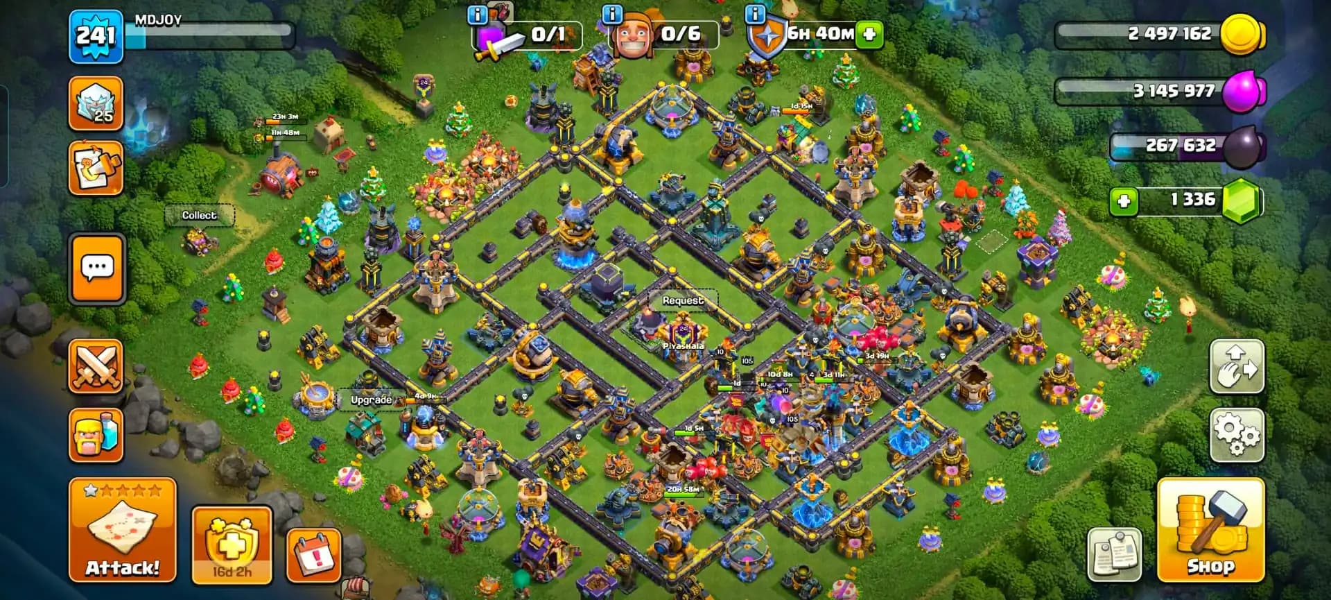 [BEST OFFER] TH18 NEAR MAX | MAX WALL | 5 HERO MAX | 3 EPIC MAX | MAX DFC | BH FULL MAX | NC YES | XP-241 | 2338 WS | FULL ACCESS