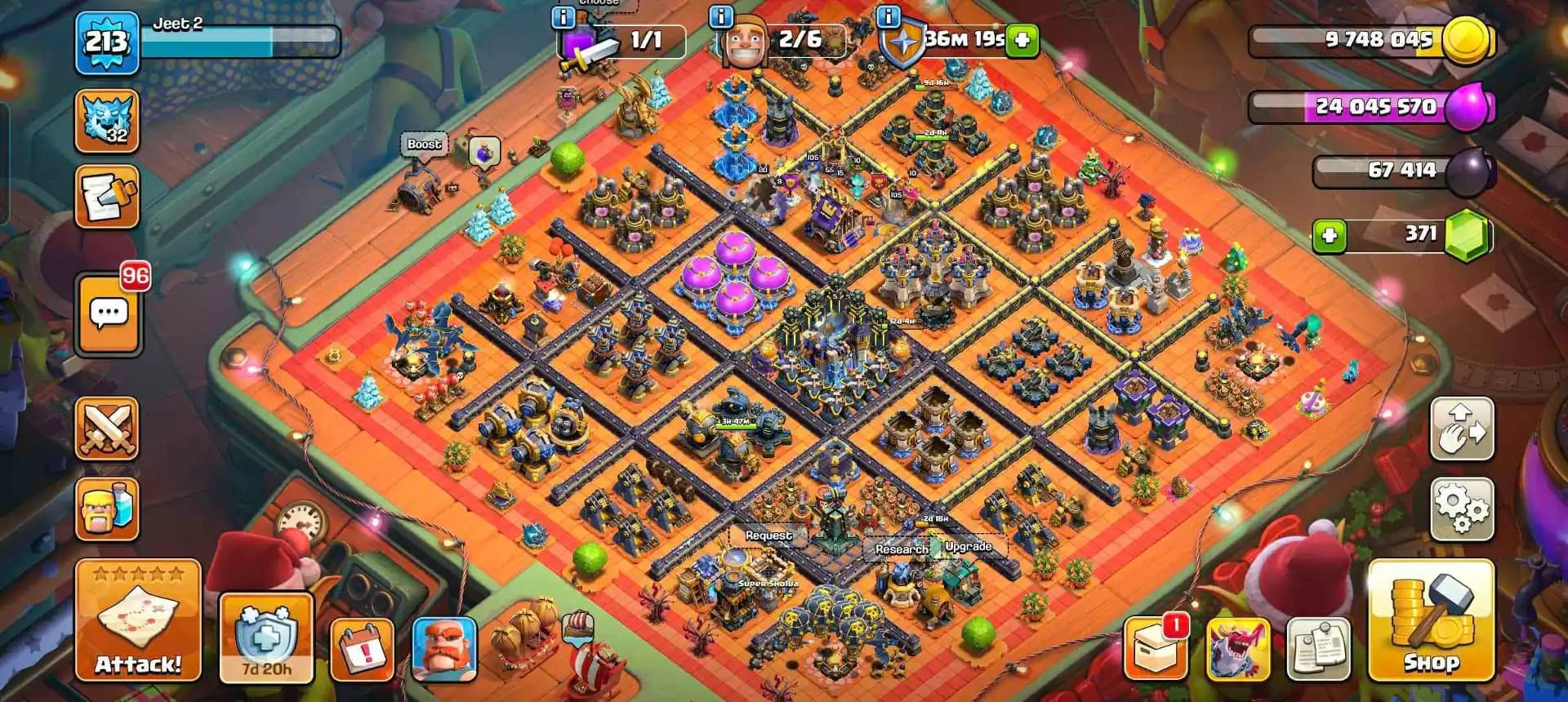 [SUPER BEST DEAL] TH18 ALMOST MAX | 5 HERO MAX | 7 EPIC MAX | NC FREE | MAX WALL & DFC | TOY SCENERY | XP-213 | OP TROOPS | FULL ACCESS