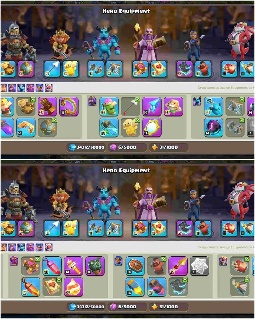 [WOW DEAL] TH18 ALMOST MAX | 5 HERO MAX | 6 EPIC MAX | NC 500 | BH 100% MAX | MAX DFC+WALL | DARGON STATUE | 4288 WS | XP-260 | FULL ACCESS