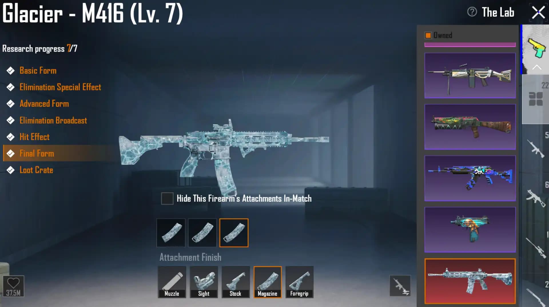 ❄️ M416 Glacier MAX 🟡 Yellow Mummy Set 🚗 Bentley Car 🐴 S5 Pony Hair 🎮 Lv.78 🔫 22x Gun Lab