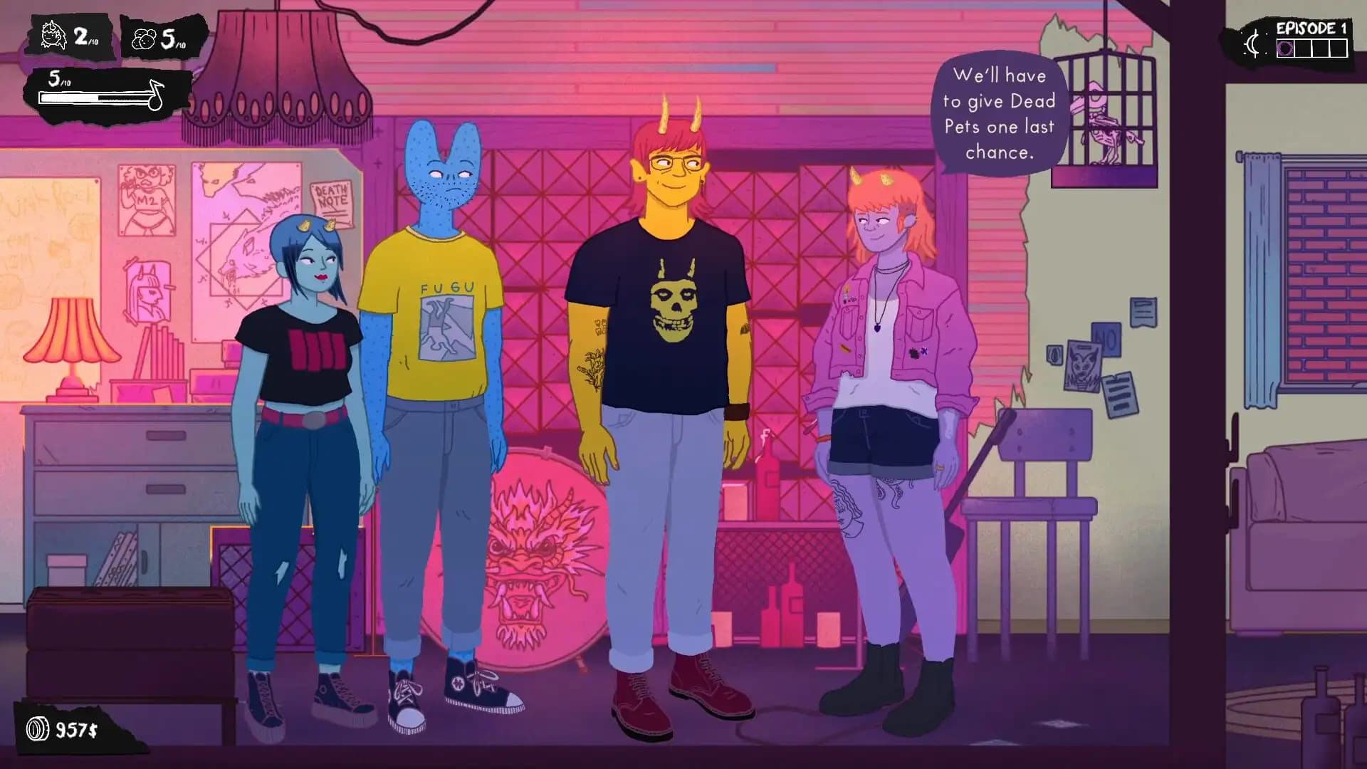 Dead Pets: A Punk Rock Slice of Life Sim media 1