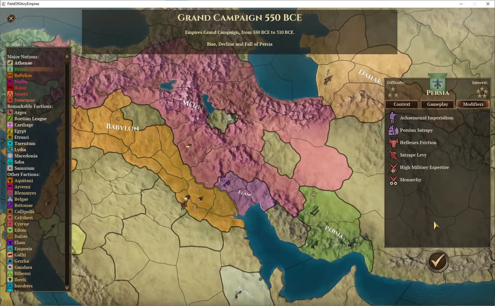 Field of Glory: Empires - Persia 550 - 330 BCE media 4