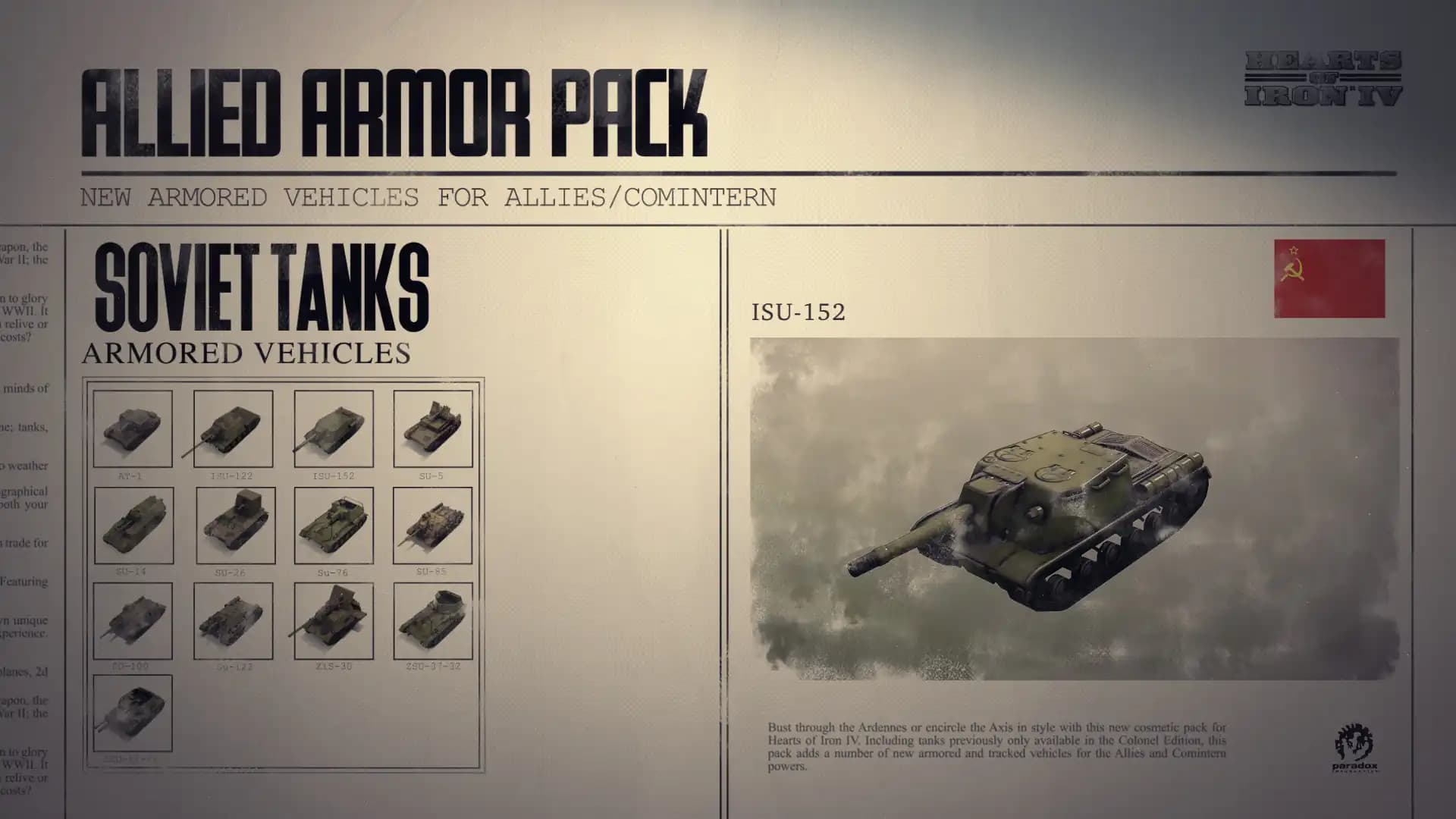 Hearts of Iron IV: Allied Armor Pack media 2
