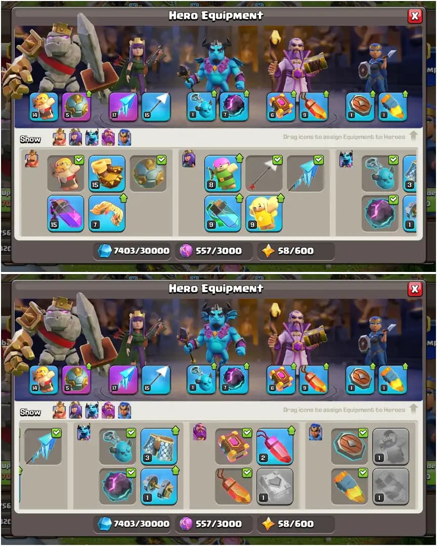 NC FREE ➤TH16 SUPER ACCOUNT ➤236 WS ➤110 WS ➤HEROES: 44-32-27-14-2 ➤FA-17/SB YES ➤SIEGE ➤GOOD TROOPS ➤FULL ACCESS