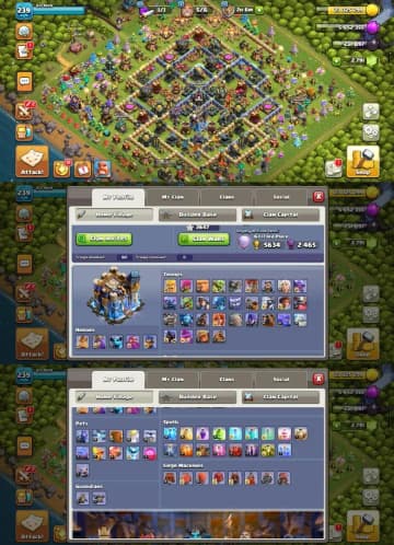 [Hot Offer] [Th 18 Near Max] [4 heros Max] [2 league skins] [Medals+magic items] [Max builder base] [3 epic max] other also good lvl [Nc Yes] - Global