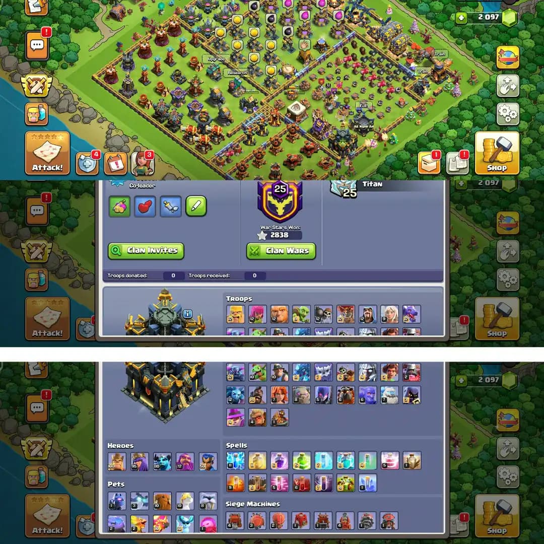 【Hero➾100/95/80/72/50】➢Th17 Full Max➢【Global Rarest Equipment Max】➢Max Defense & Max Profile➢[Free Nc]➢Full Ownership➢